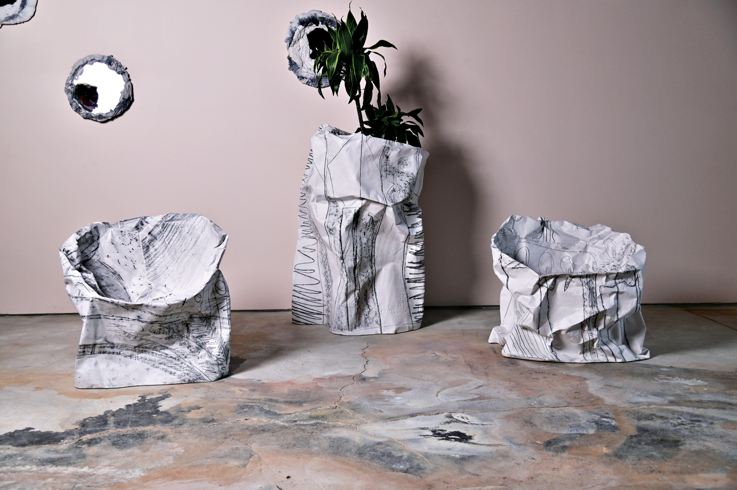Check Out These Outdoor Furnishings That Resemble Crumpled Paper