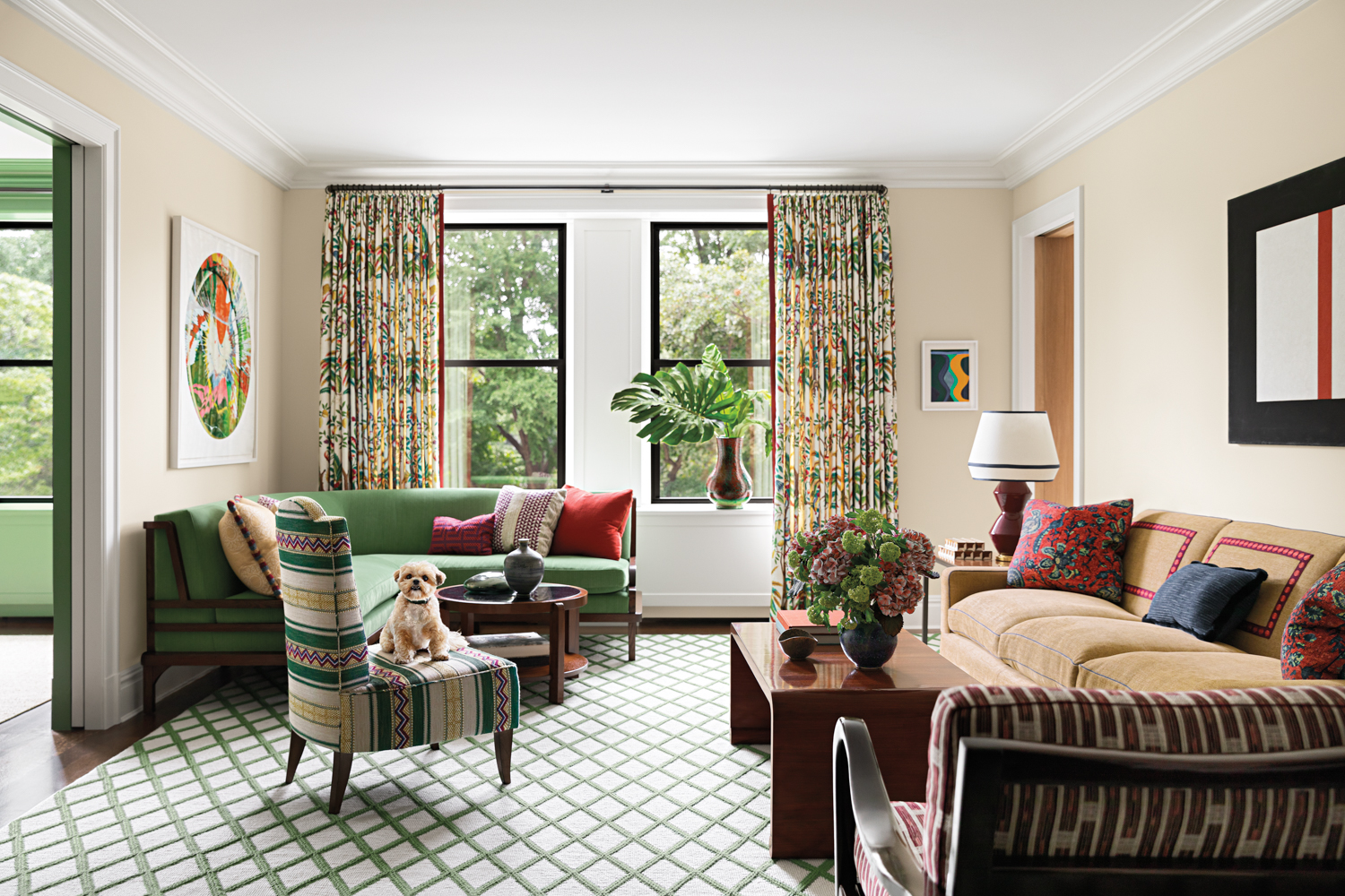 Tour A Colorful Manhattan Flat Nestled In The Central Park Treeline