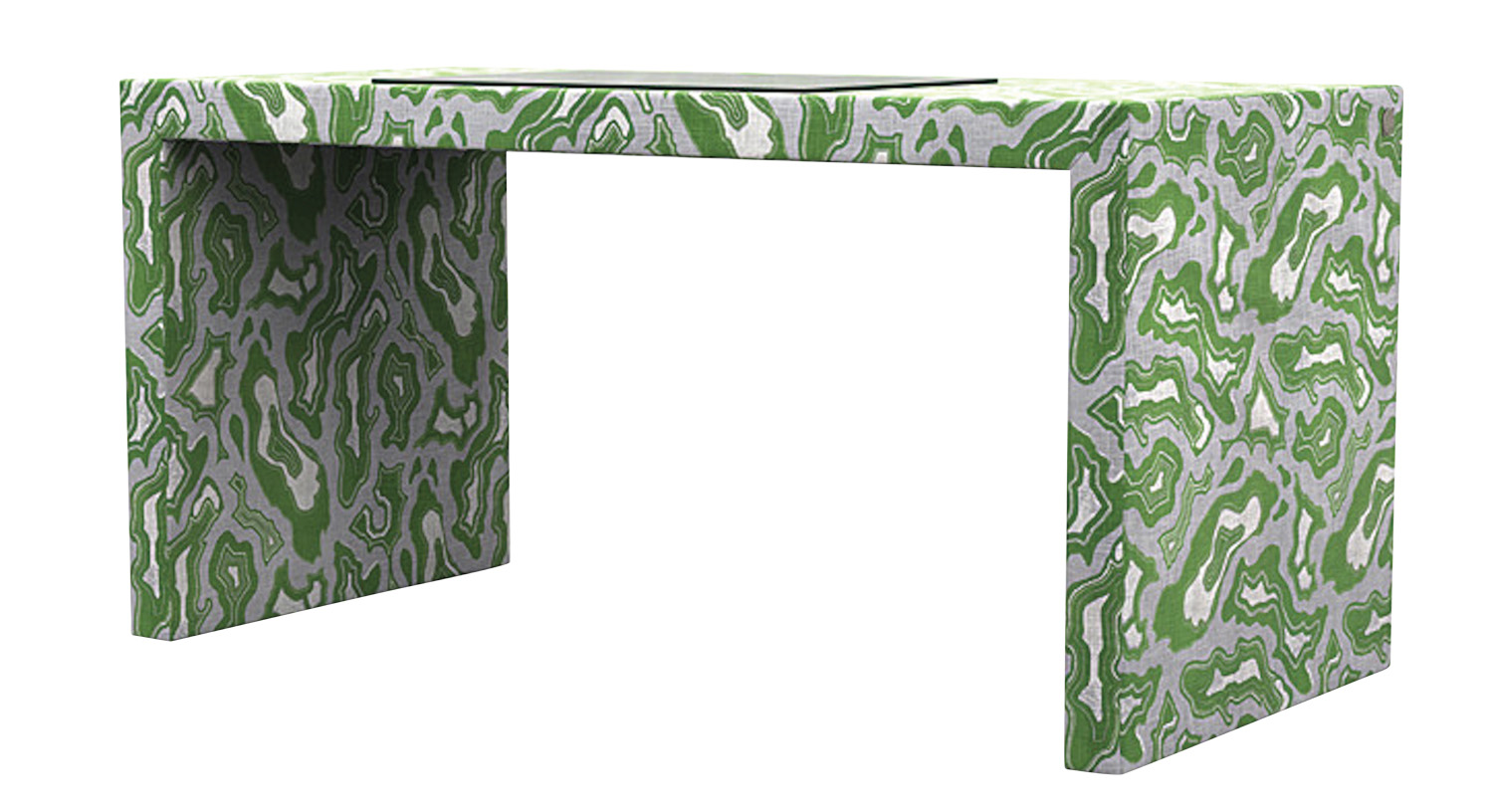 green table that's part of cat judice textiles colllab