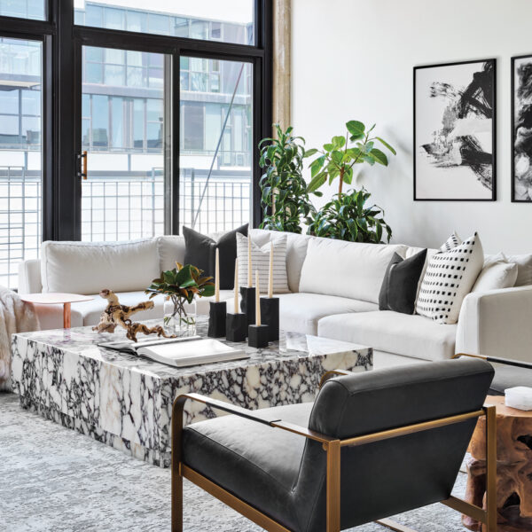 Industrial Meets Glam In A Posh Chicago Bachelor Pad