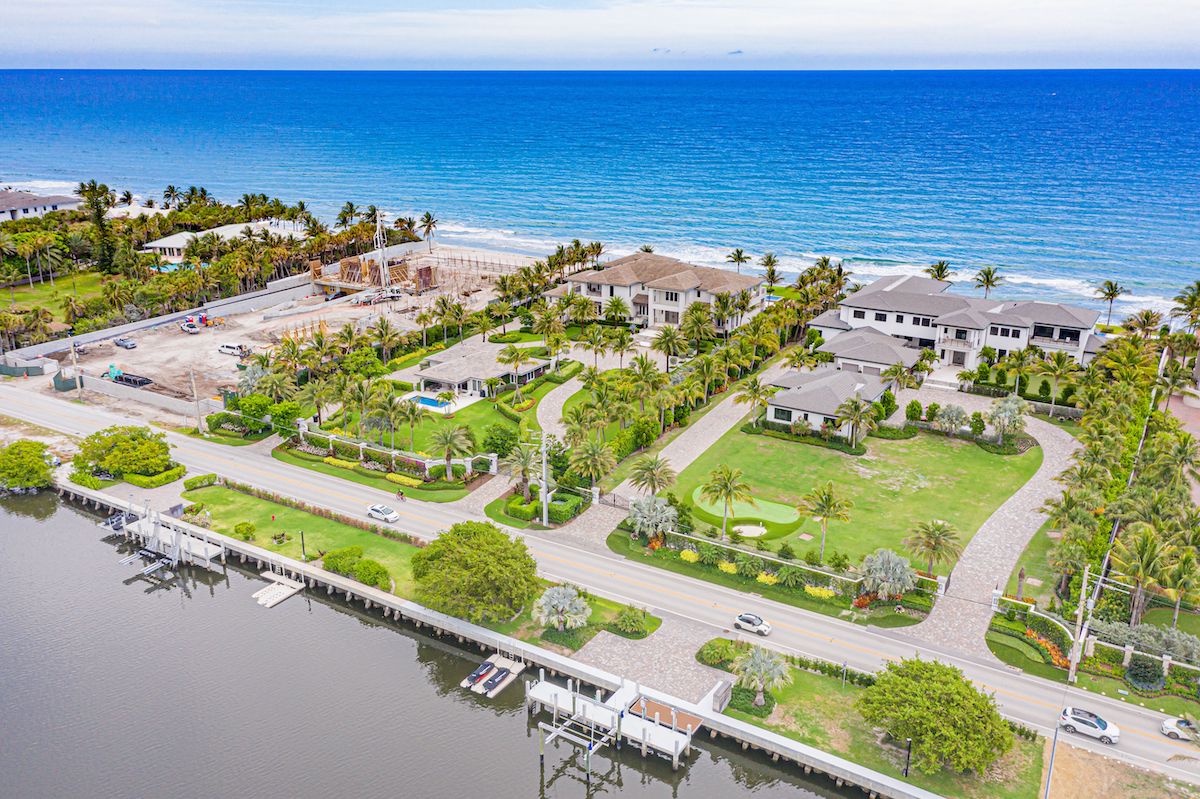RWB Construction, drone, aerial view, palm beach