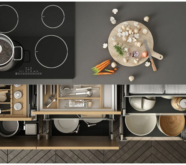 premium custom cabinets in a kitchen by Floortex Design