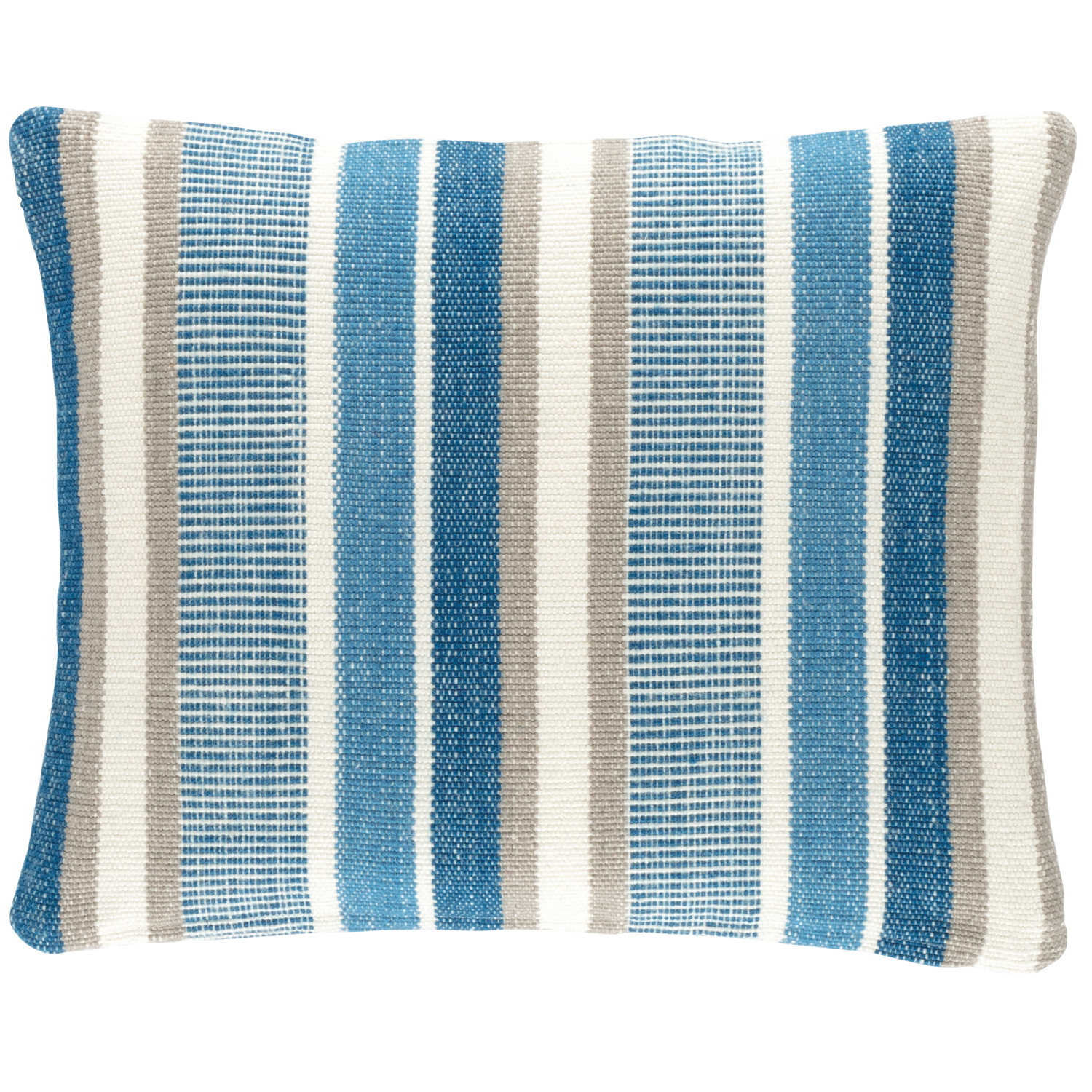 blue striped pillow