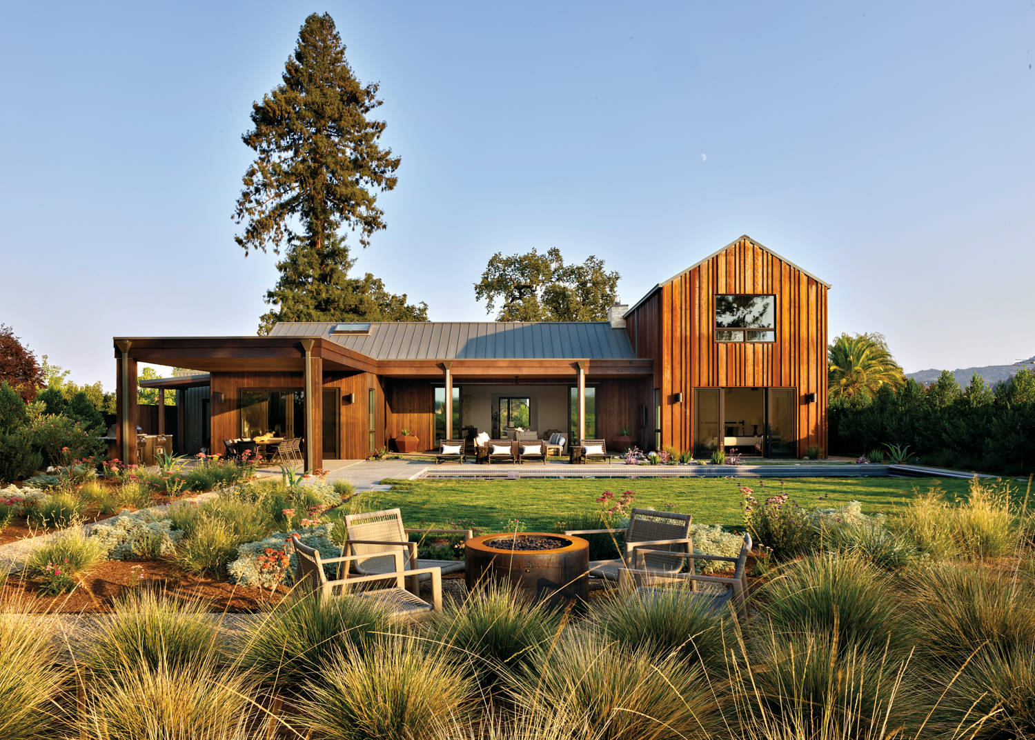 The exterior of a St. Helena, California home