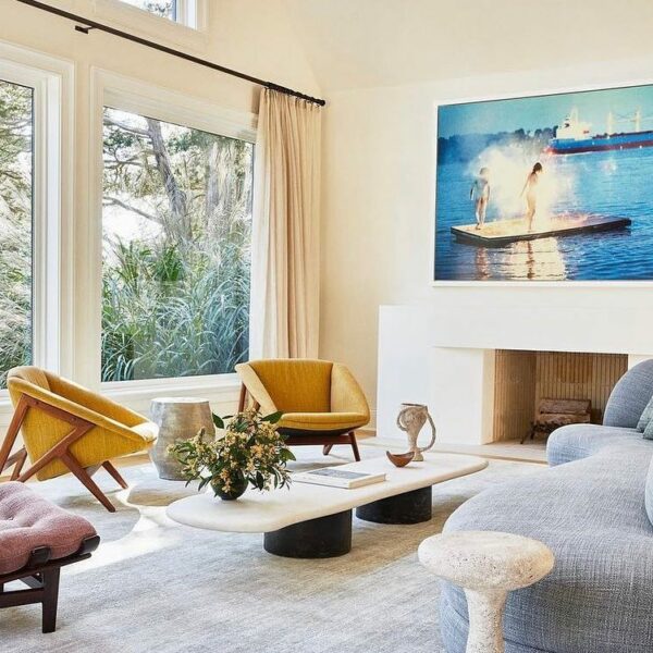 Living room rug by Sandra Weingort
