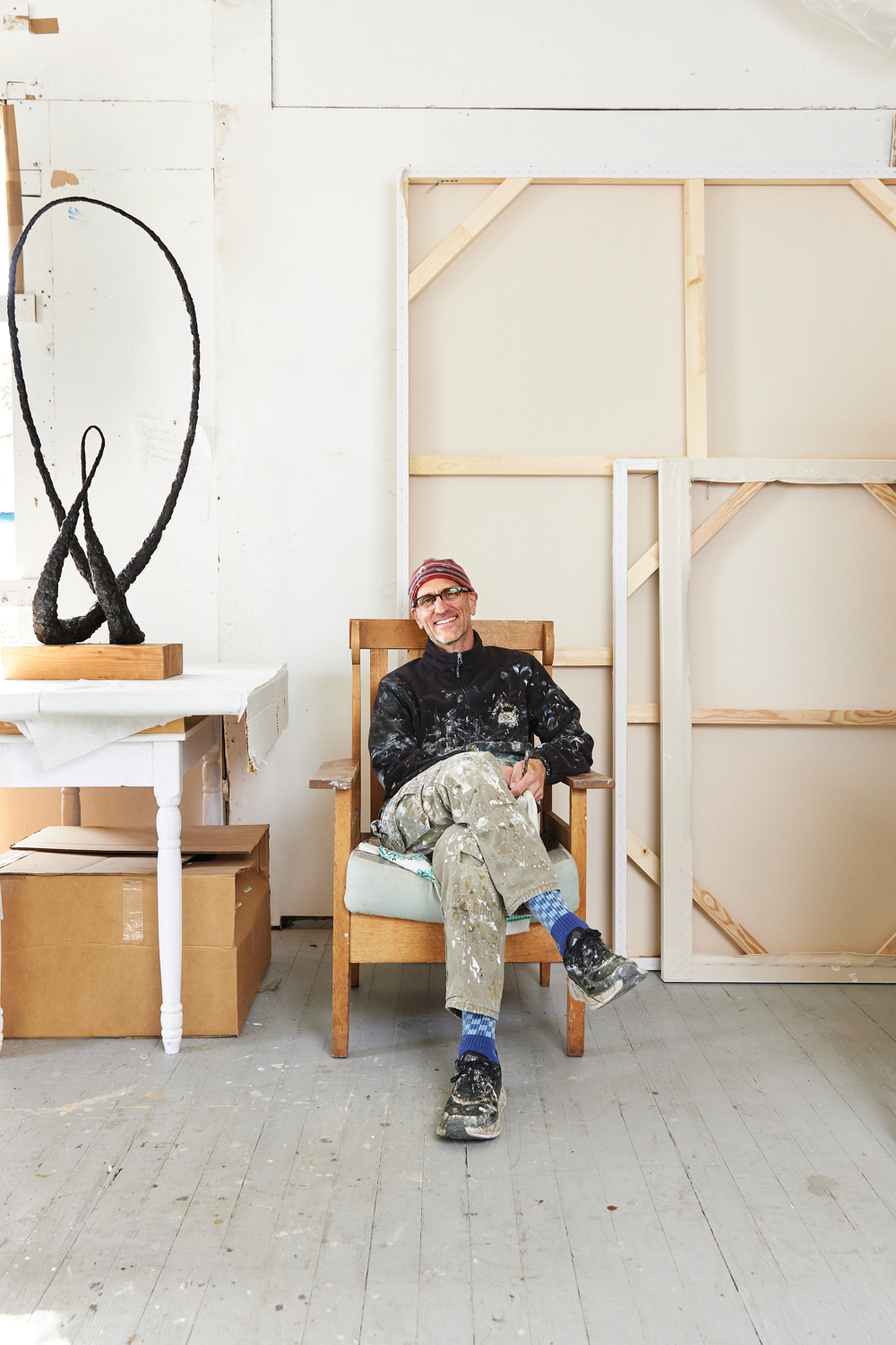 Michael Schultheis in his studio.