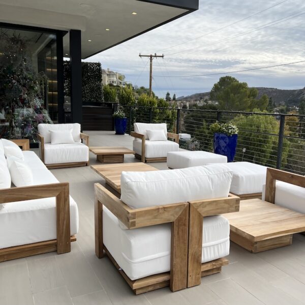 Teak Outdoor Patio Furniture Design and Decor by Willow Creek Designs in Los Angeles, California
