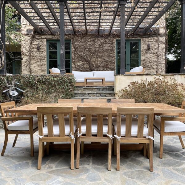 Teak Outdoor Patio Furniture Design and Decor by Willow Creek Designs in Los Angeles, California