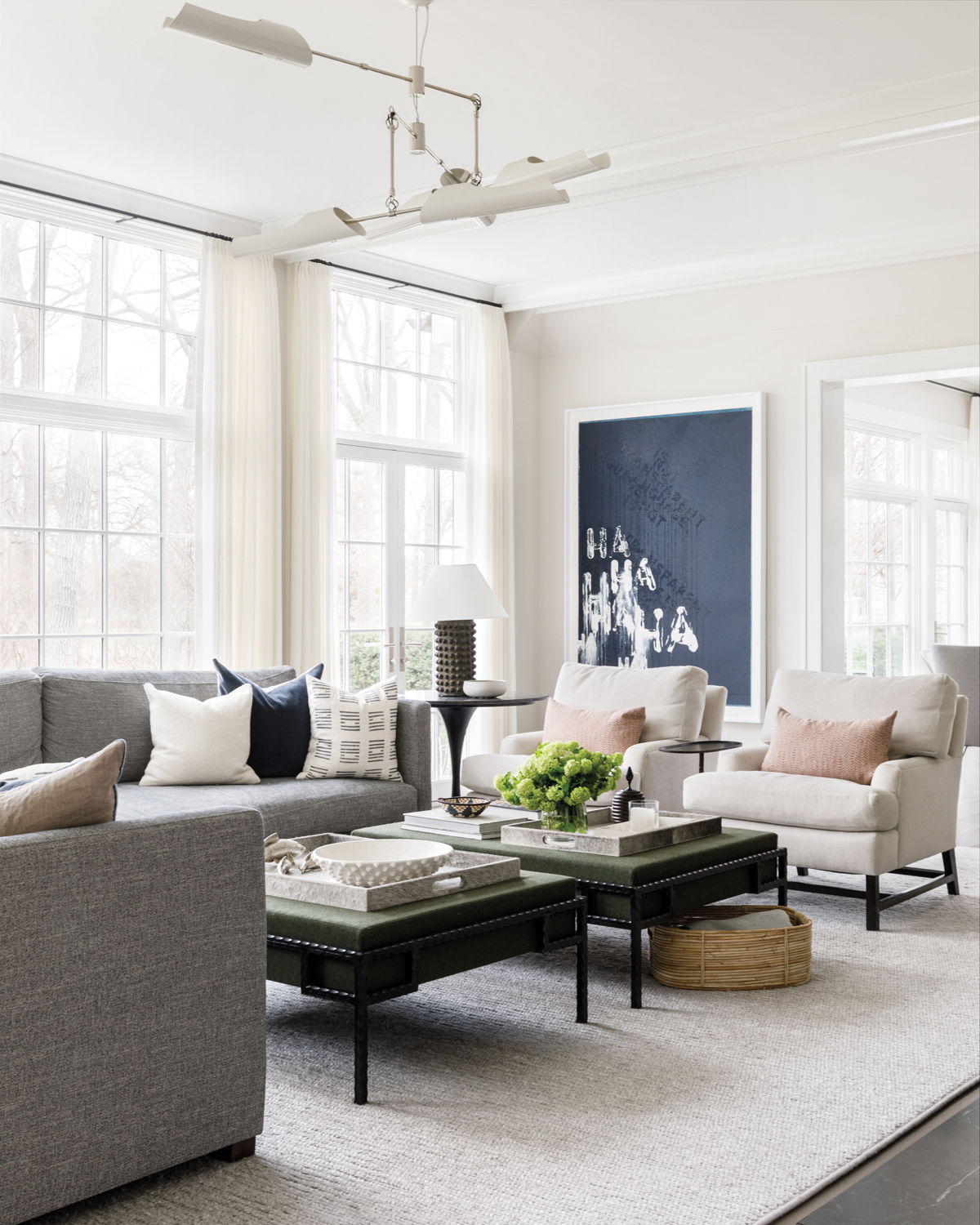 Plush Textures + Soft Colors Fill A Contemporary Chicago Home