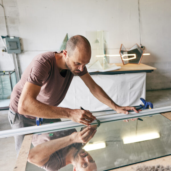 Meet The Miami Glass Sculptor Creating Geometric Labyrinths Of Light