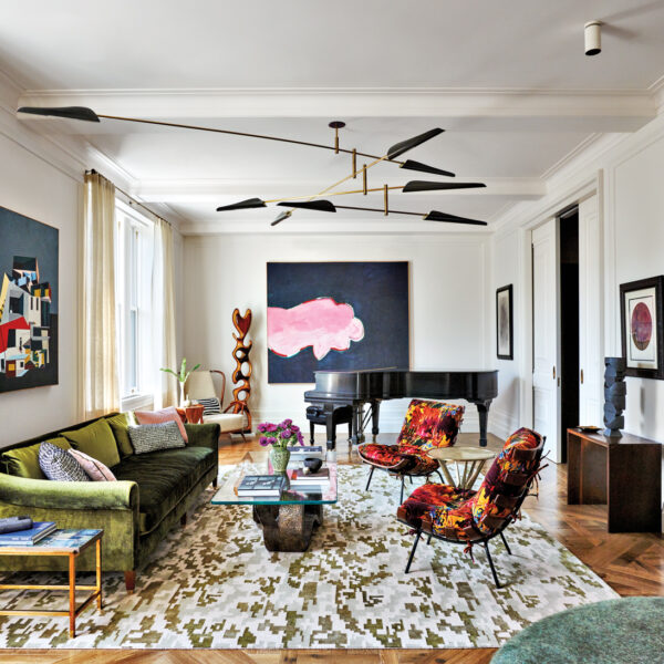 modern colorful living room