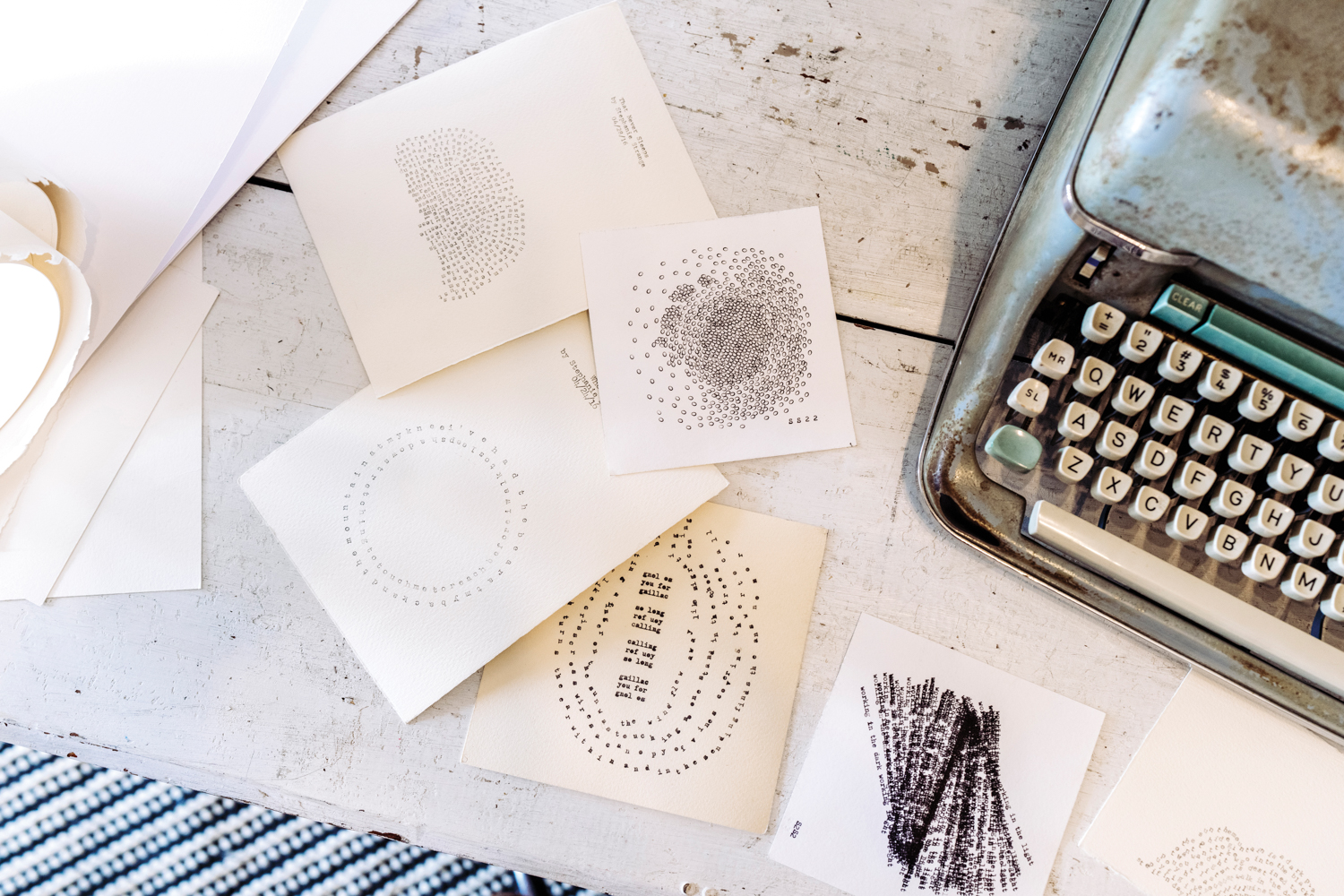sheets of typewriter art