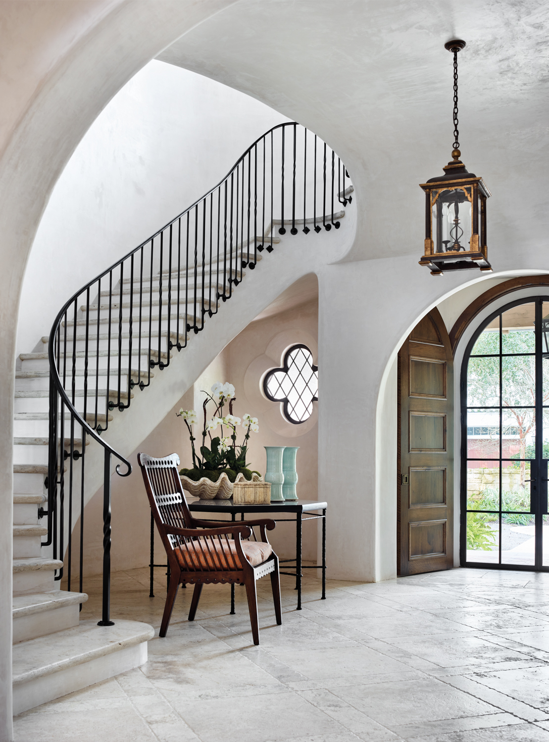 metal curved stair by custom iron staircase