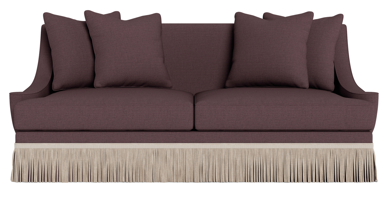 cora sofa in washed linen brown