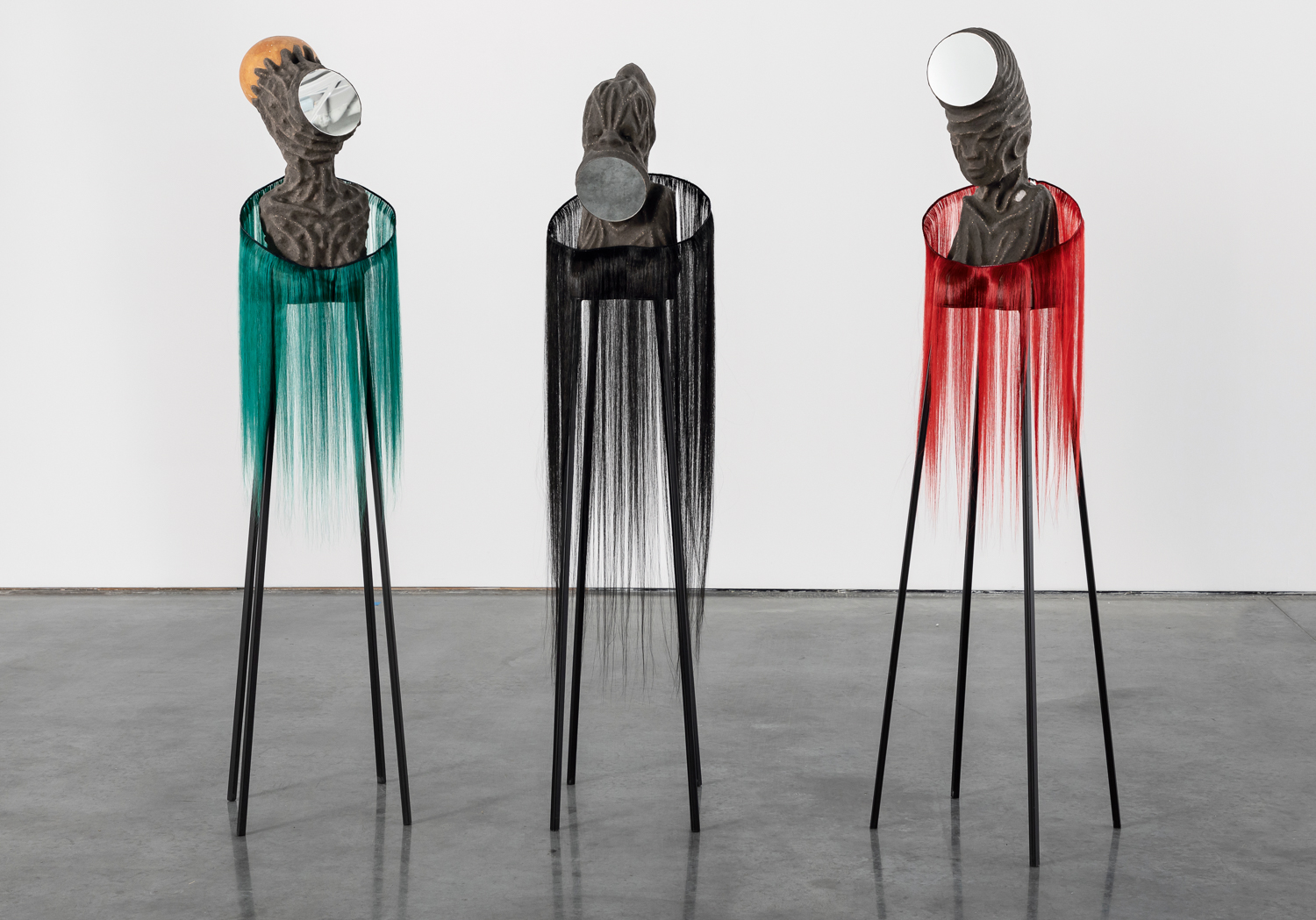 Three sculptures by Wangechi Mutu