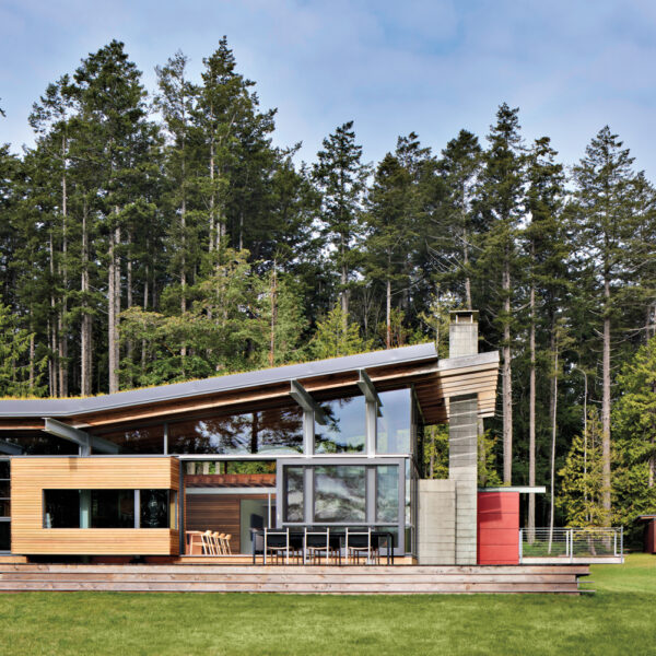 Inside A Modern Pacific Northwest Island Home Framed By Nature