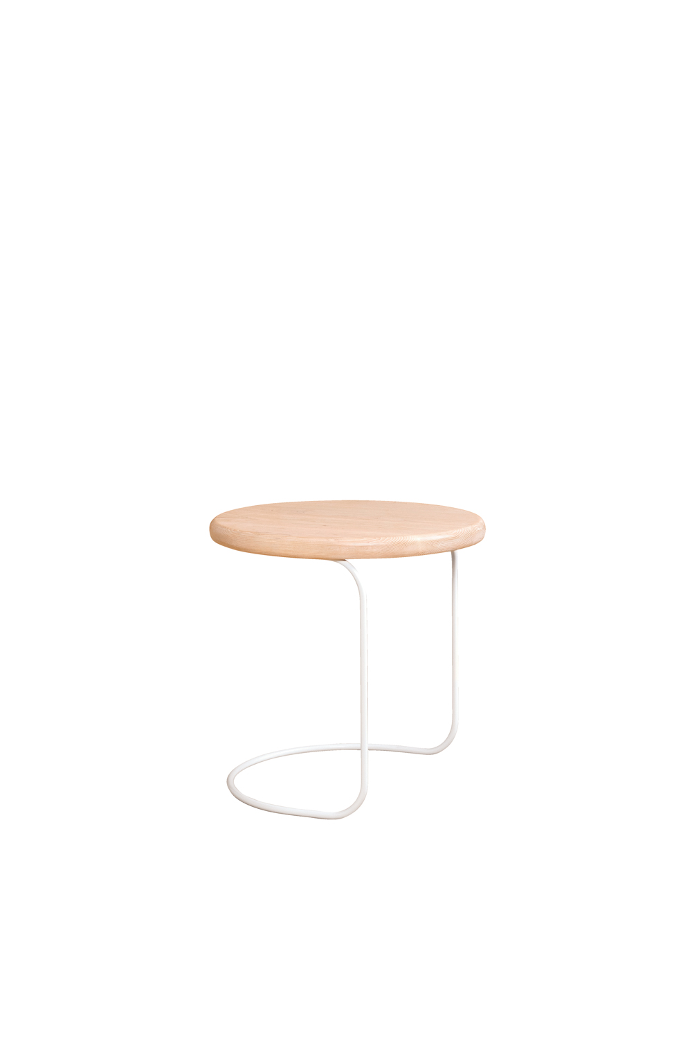 occasional tables with natural material and soft form by Lauren Hackett