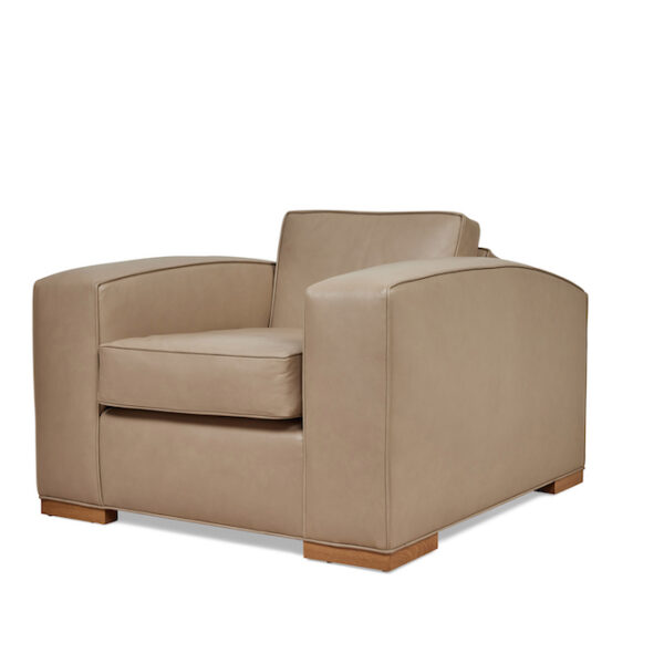 Edition Modern light brown leather chair in Los Angeles
