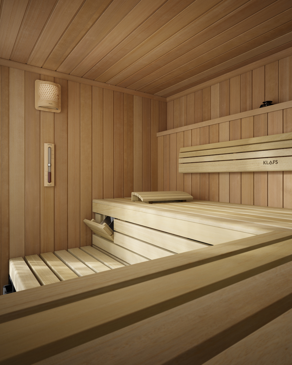 Interior of KLAFS Premium Sauna