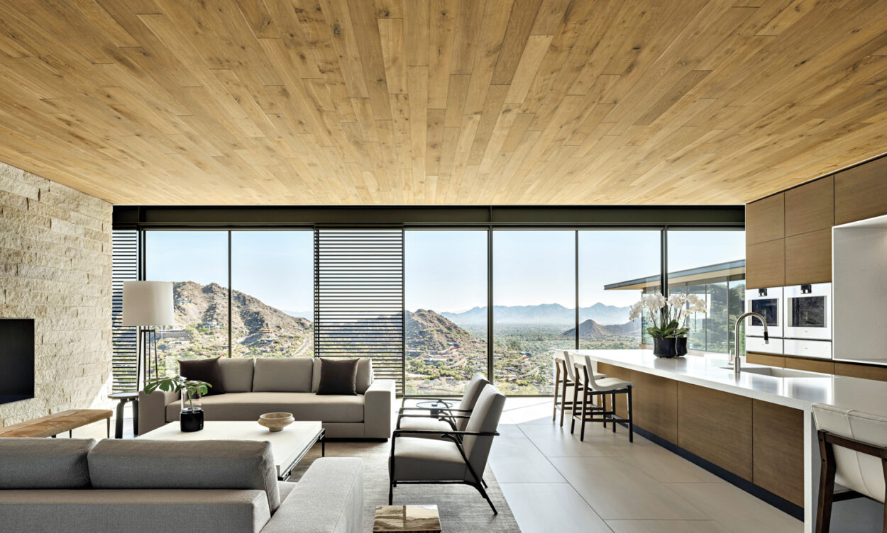 Enjoy The Desert Views Surrounding This Modern Mountaintop Home