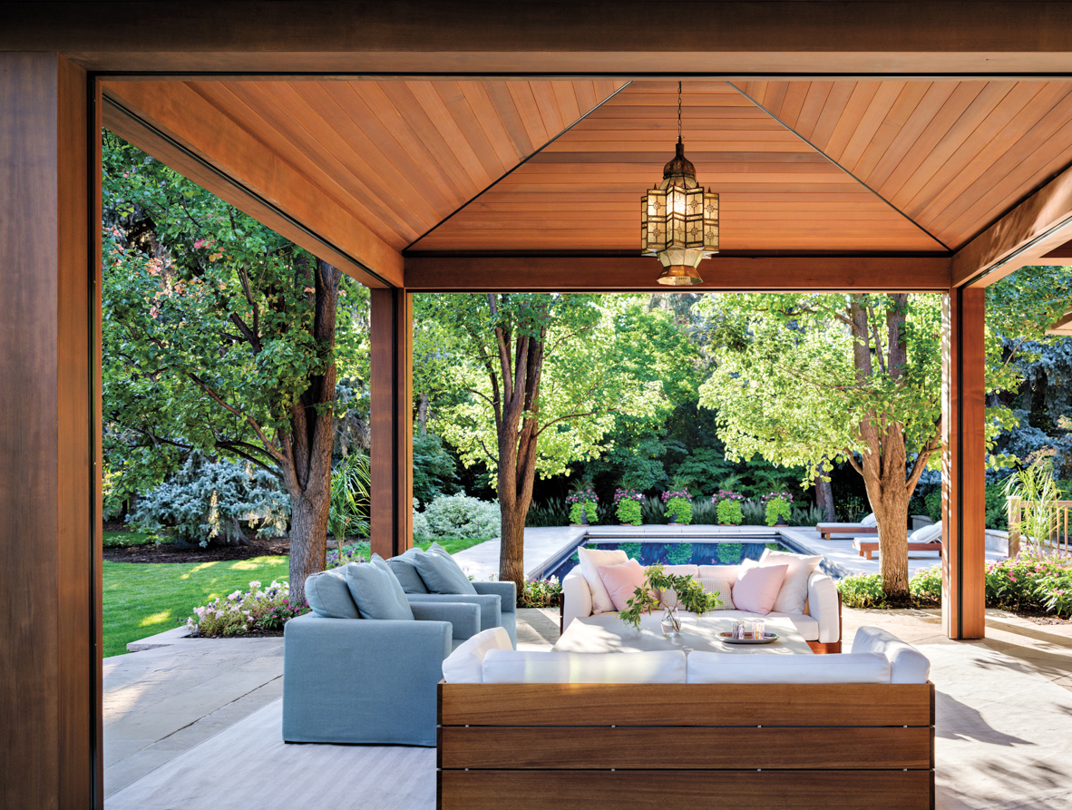 outdoor room with sofas, chairs...