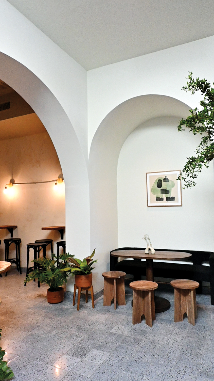 The interior of Los Altos hybrid cafe and shop Tal Palo