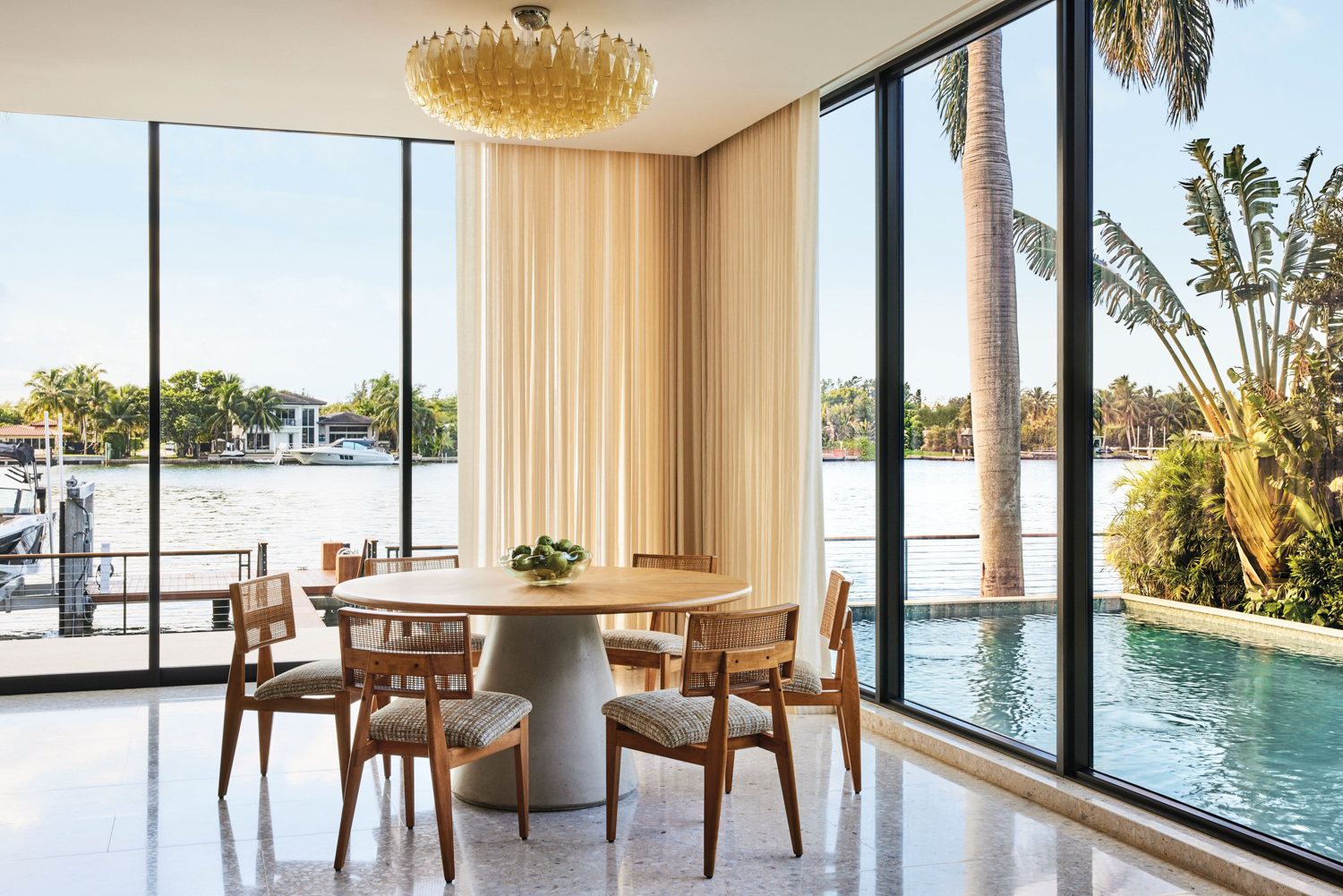 dining room with floor-to-ceiling windows,...