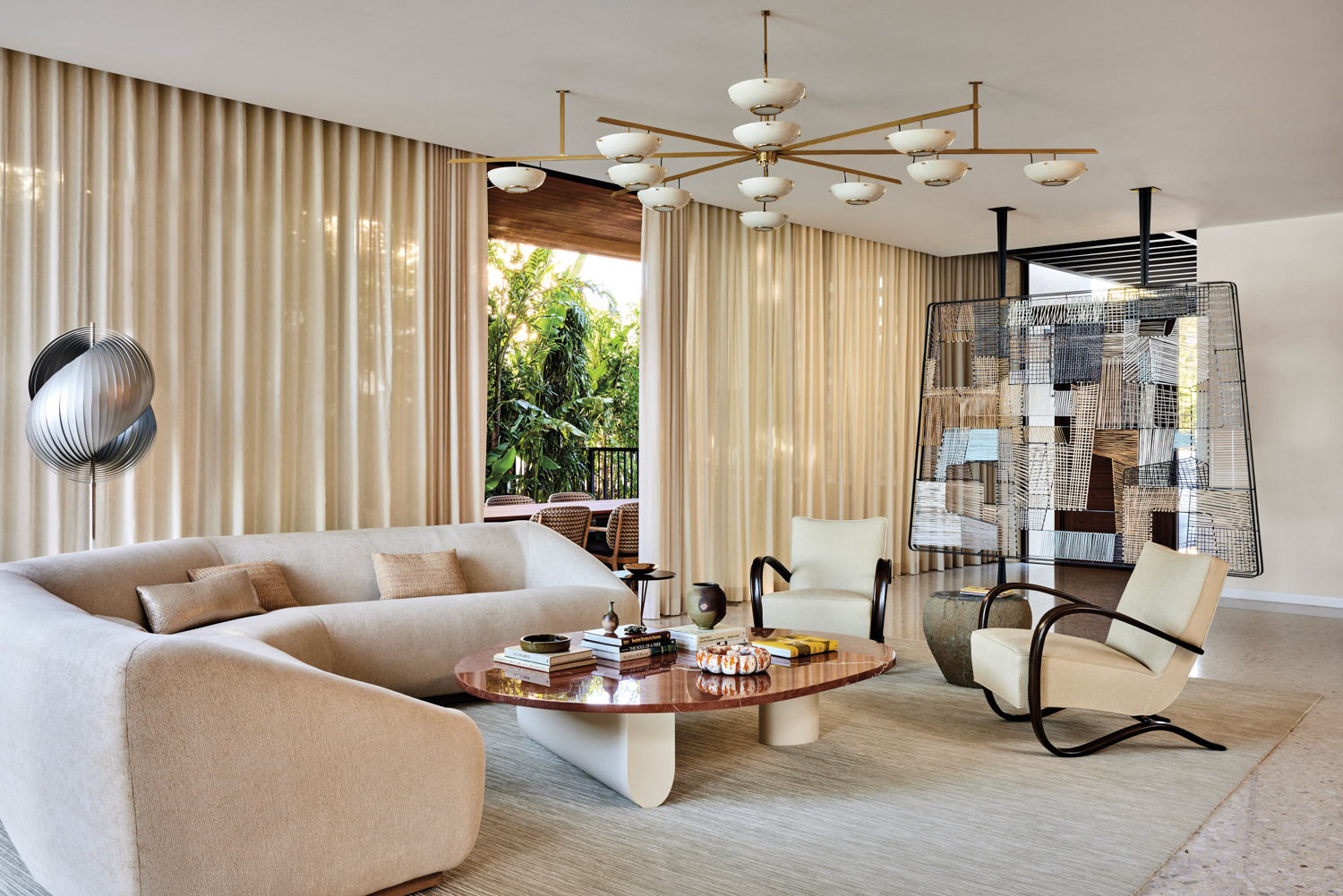 This Tropical-Modernist Beach Home Nods To Miami With Art Deco