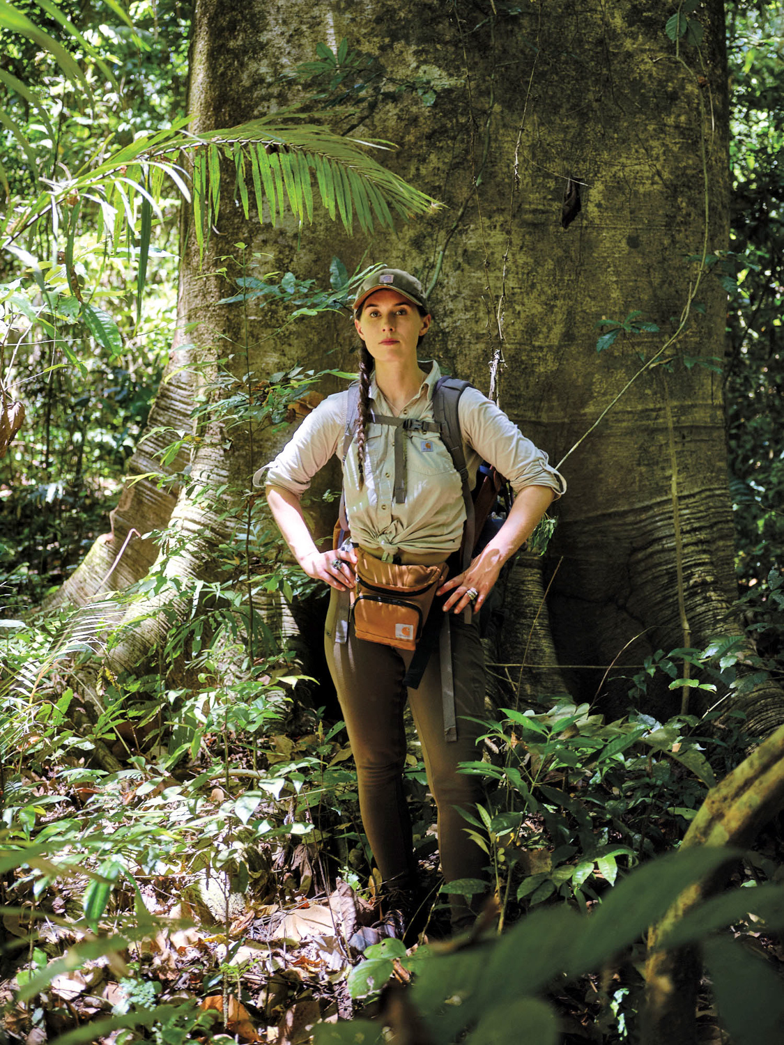Portrait of Alexandra Climent in the jungle