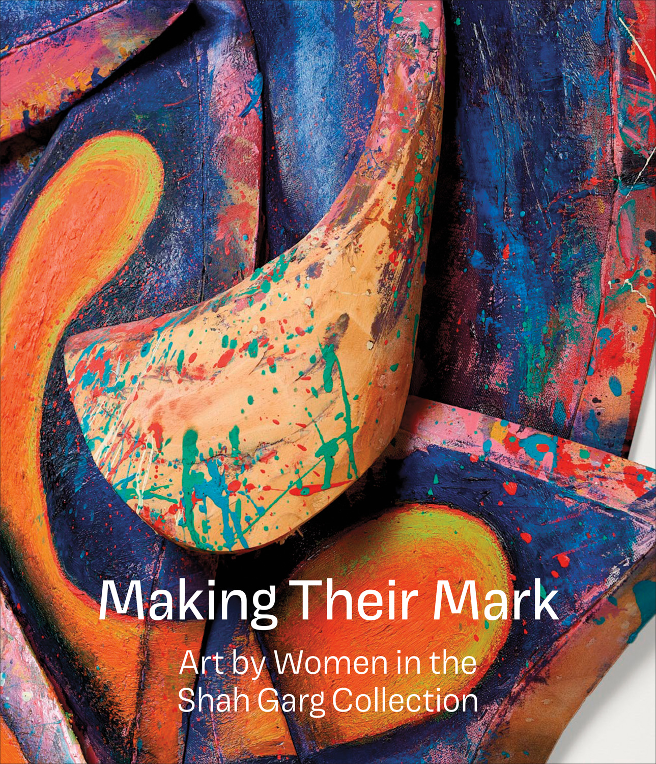 "Making Their Mark" book featuring vibrant, multicolored artwork of the Shah Garg collection