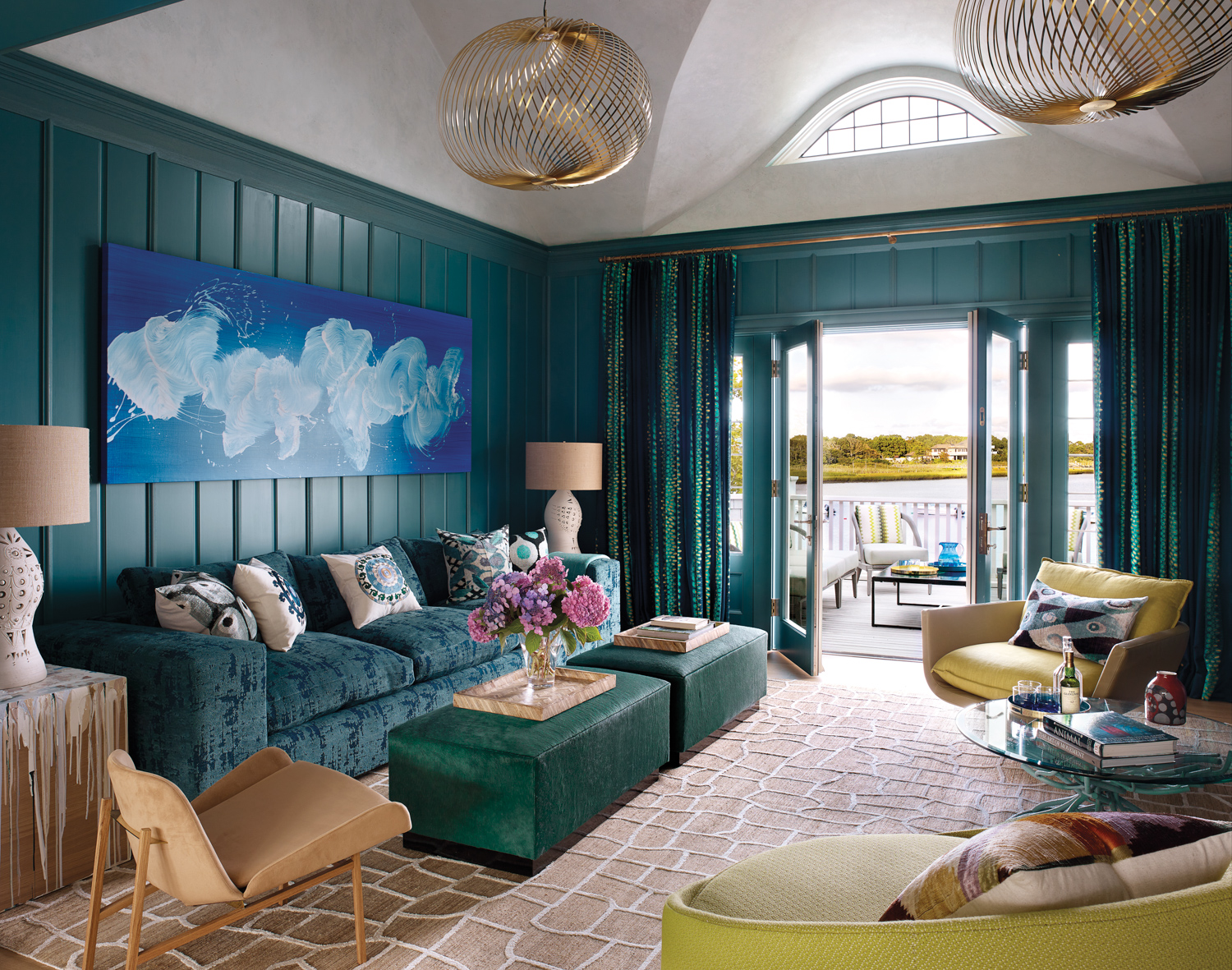 Escape To This Color-Splashed Hamptons Abode For The Weekend