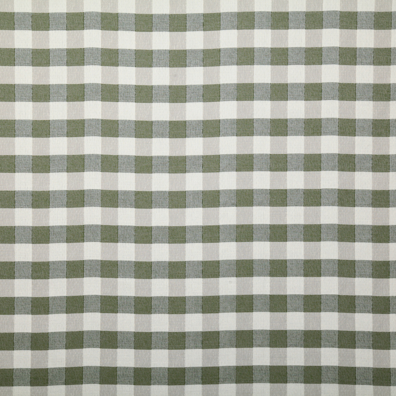 checkered green and white performance fabric