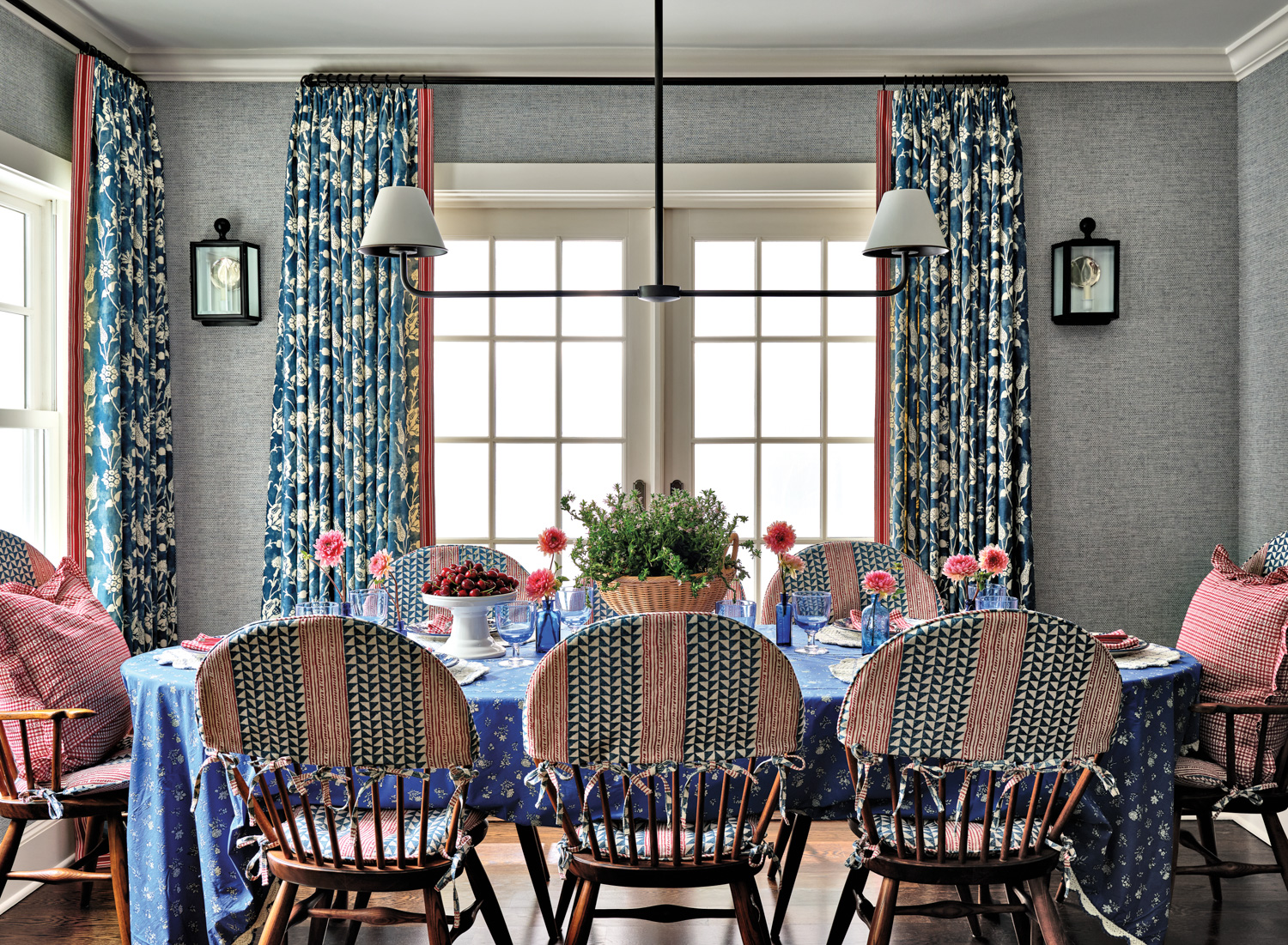 dining room with windsor chairs...