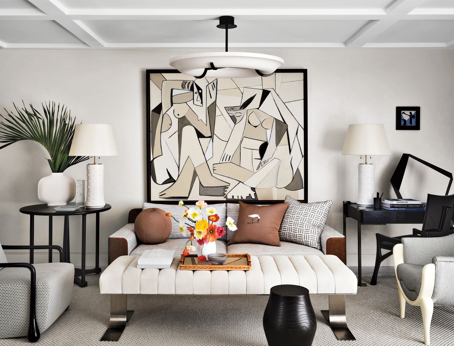 Inside A Vintage Palm Beach Condo With Monochromatic Palettes