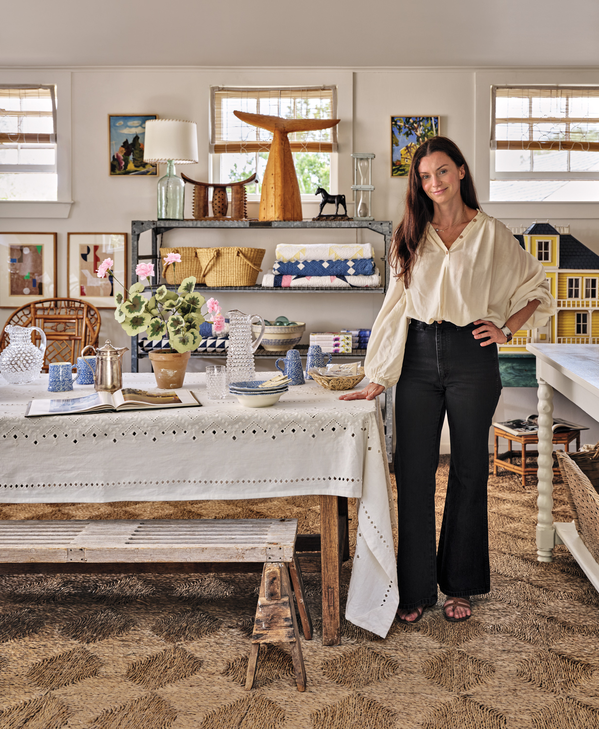 Tori Jones showcases her wares in her shop
