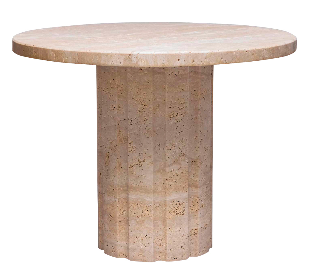beige side table