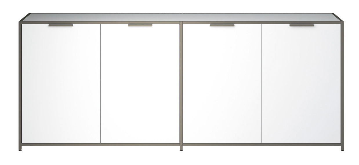 white cupboard with four doors
