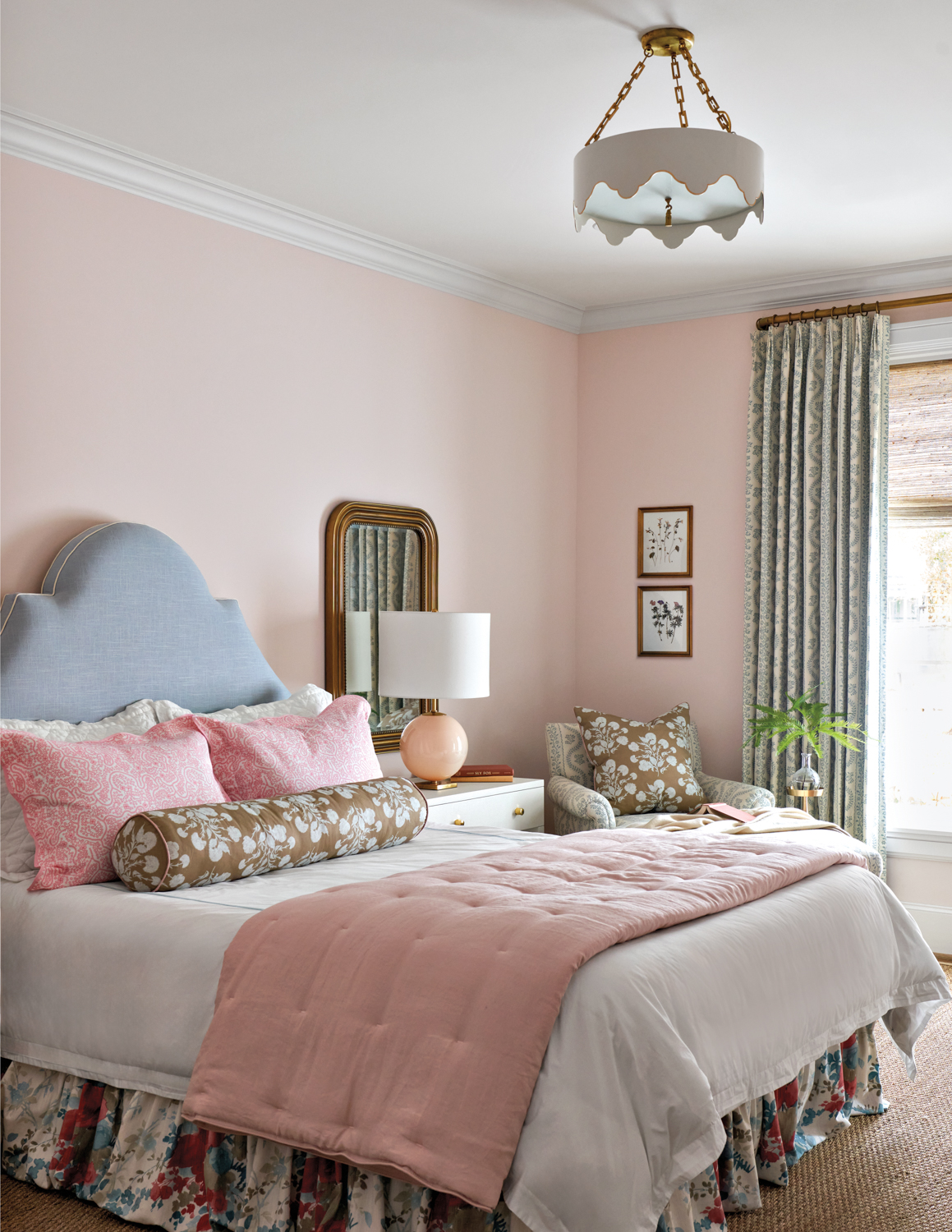 girl's bedroom in shades of...
