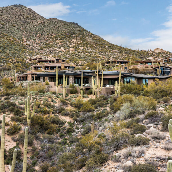 Take A Look At The Saguaros Along The Edge Of This Arizona Abode
