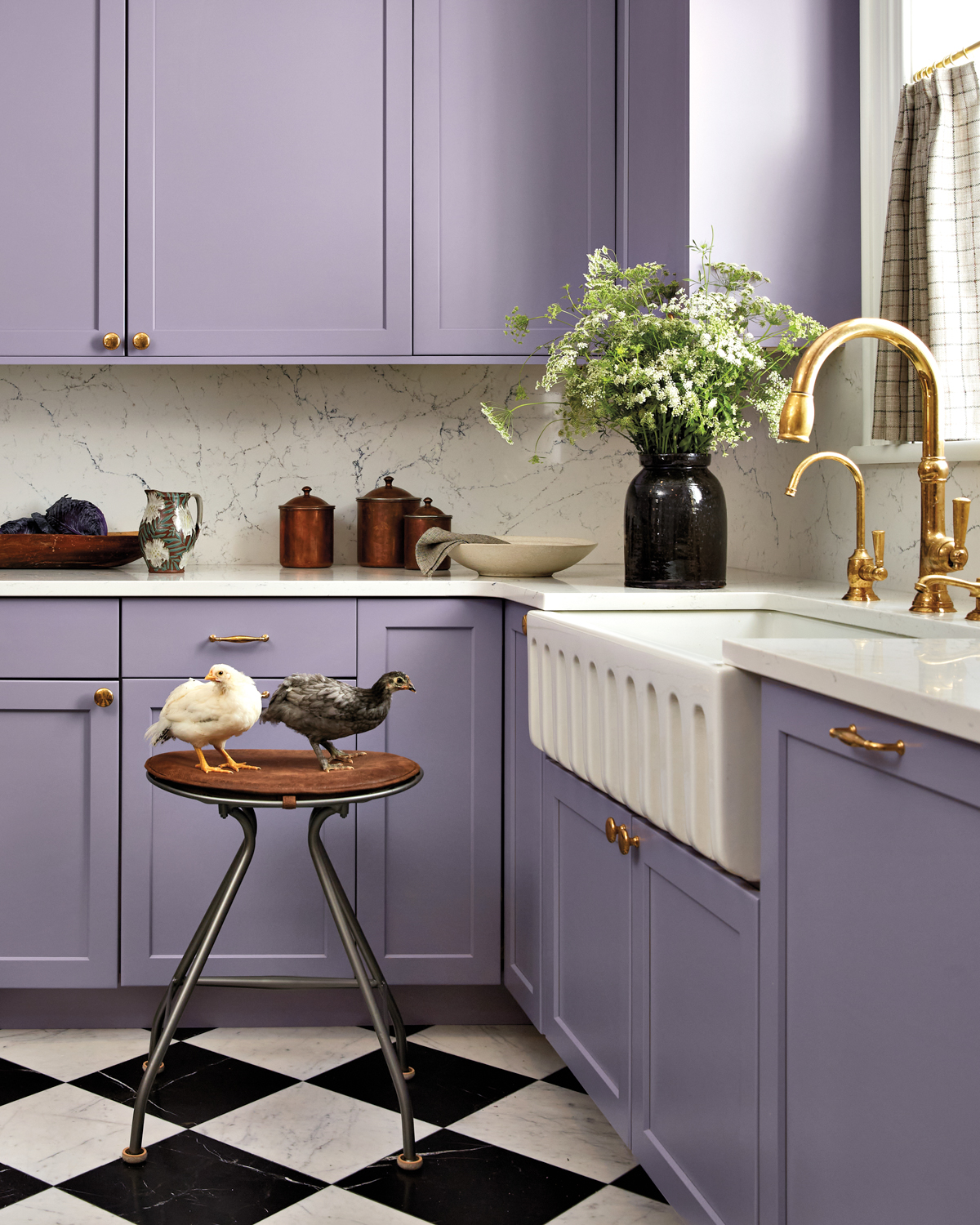 purple themed kitchen by Michelle Gage