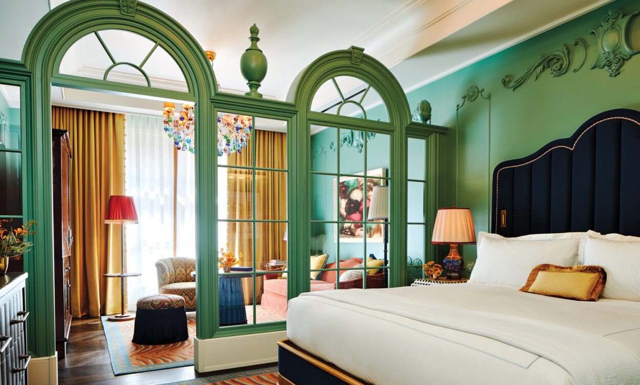 Gilded Age Inspo + Eclecticism Define A Lush Manhattan Hotel