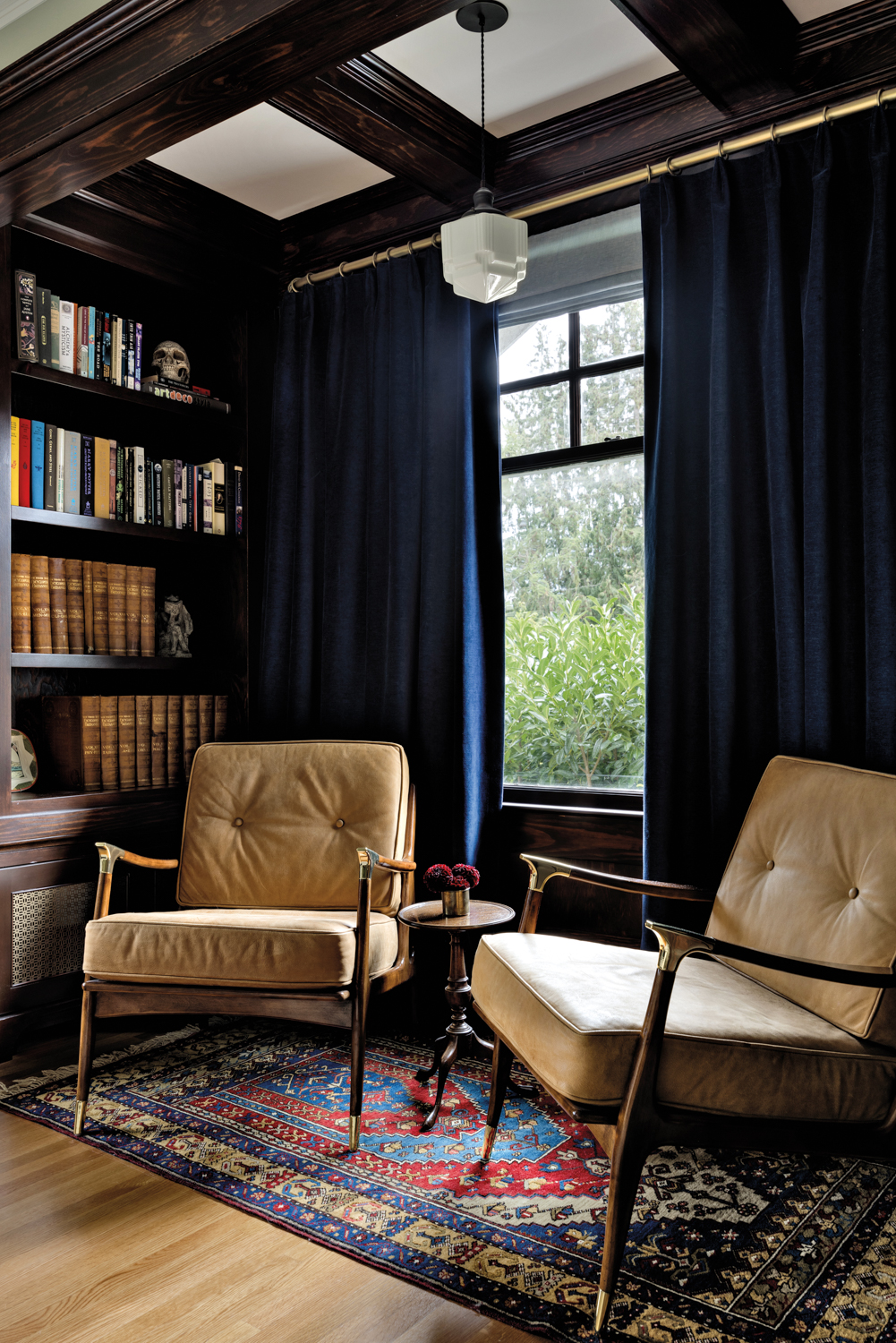 The reading nook in the...