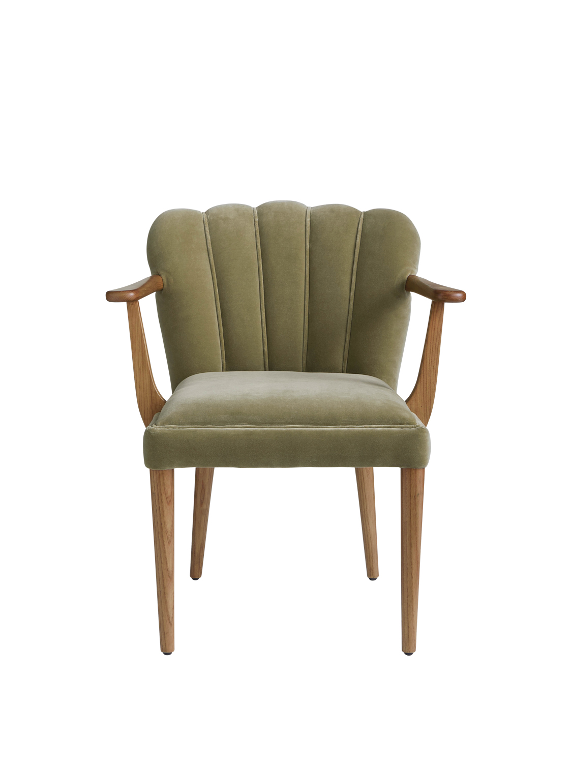 green velvet dining chair