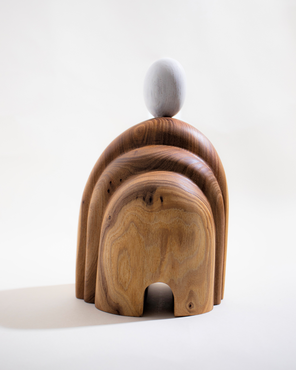 abstract wood sculpture by Jessica Milavitz