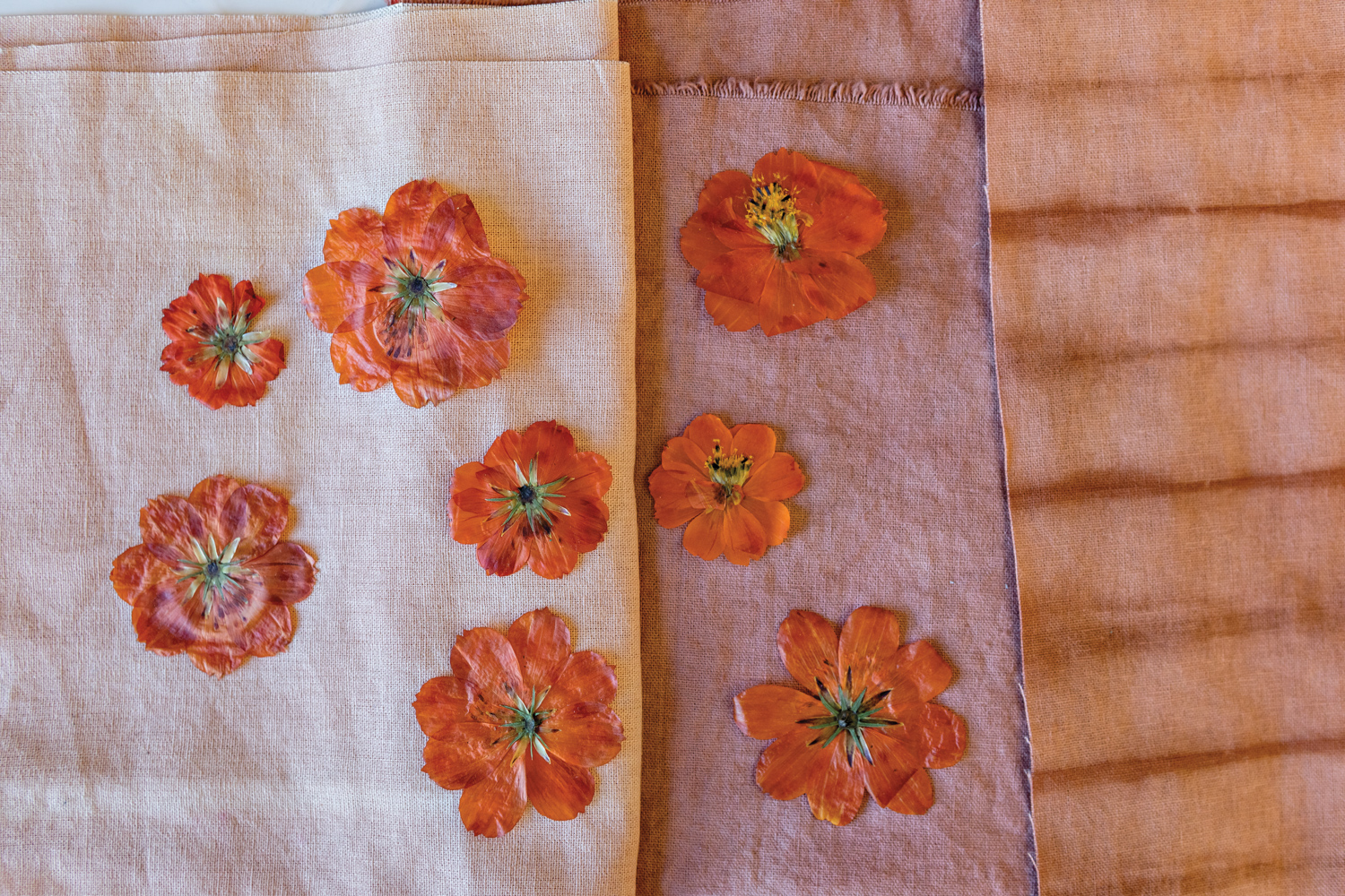 natural dyes fabric flowers