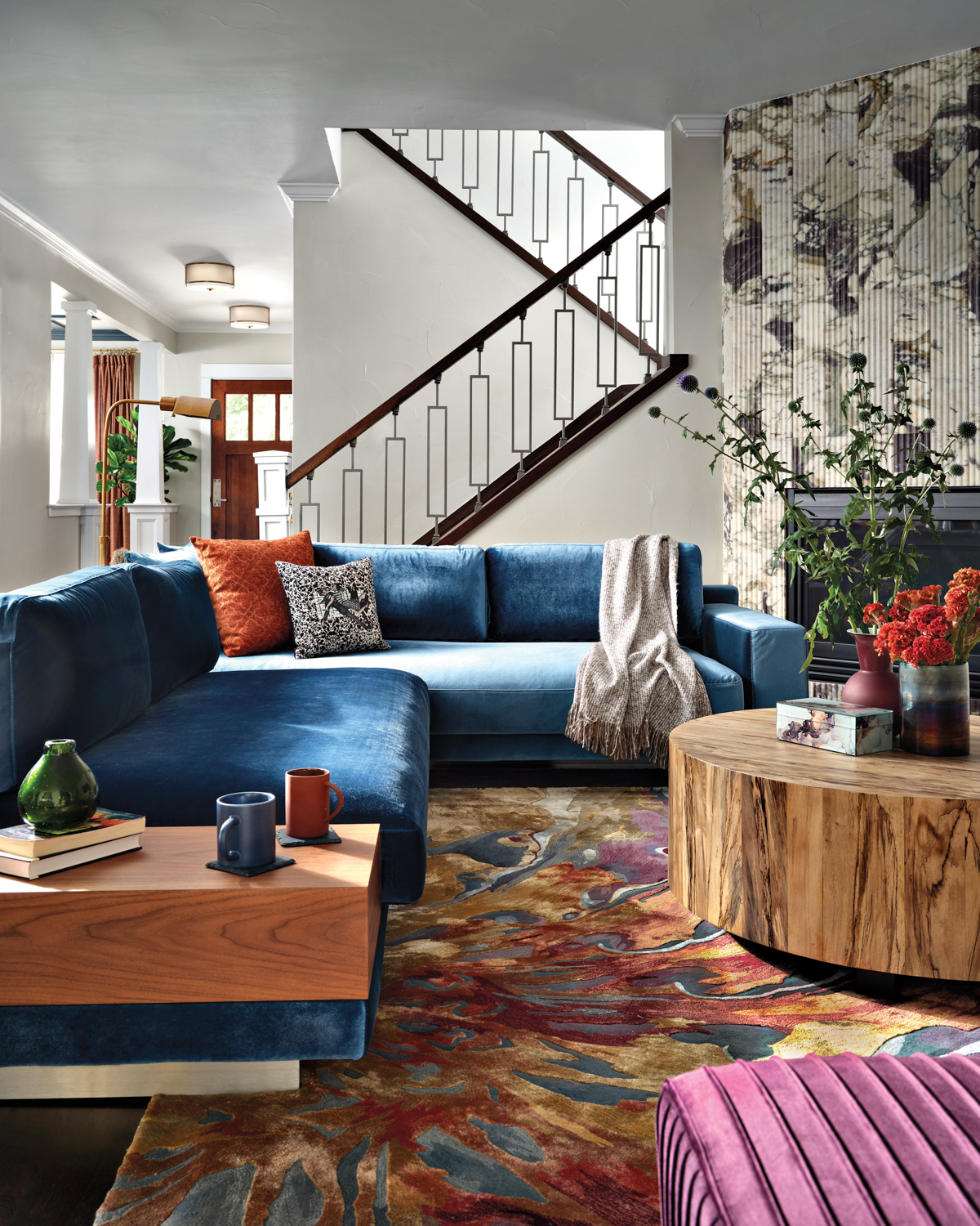 Bold Colors, Textures And Patterns Brighten A Denver Home
