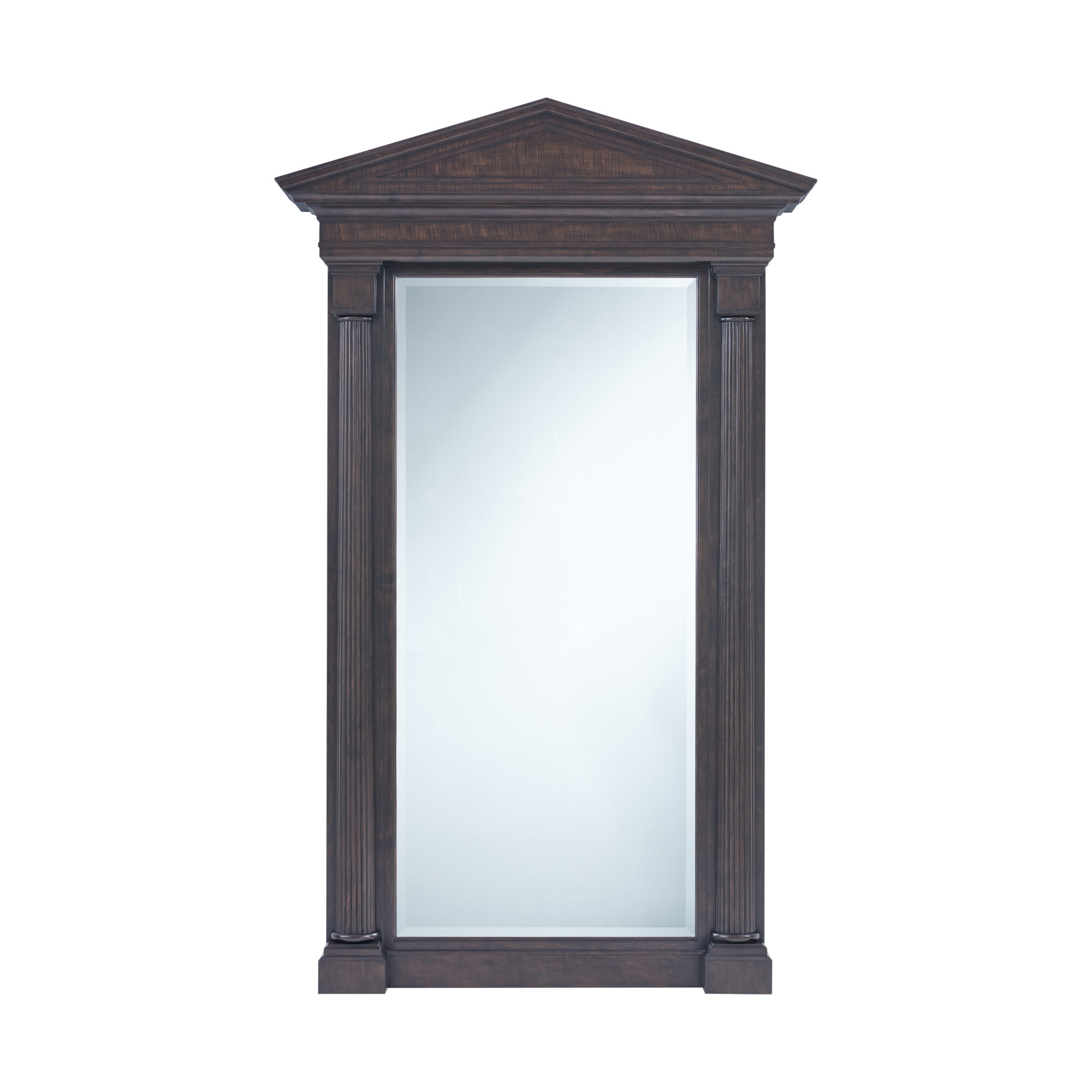 this large, tall mirror in a dark wood finish was featured at High Point Market