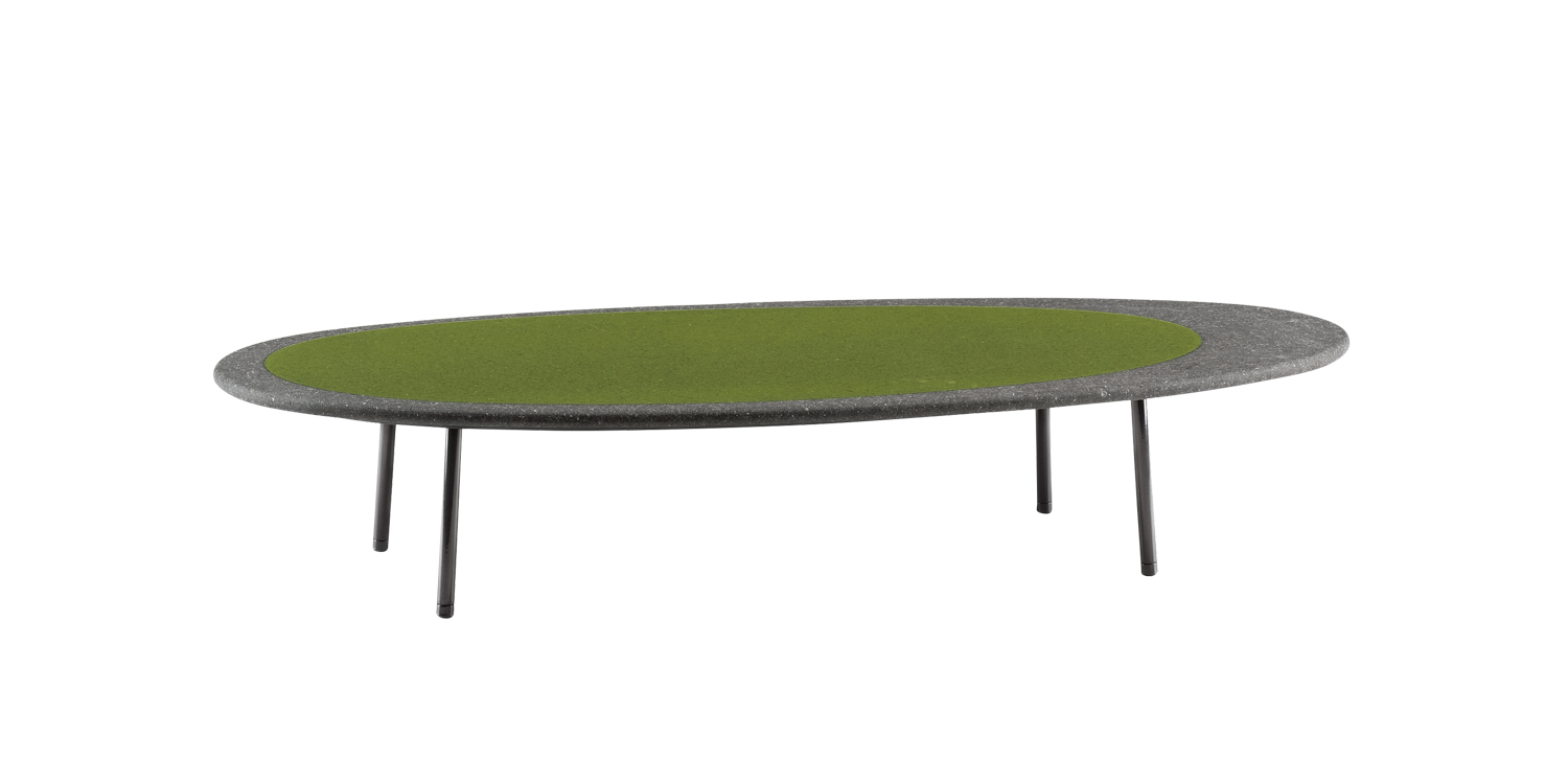 green and gray coffee table