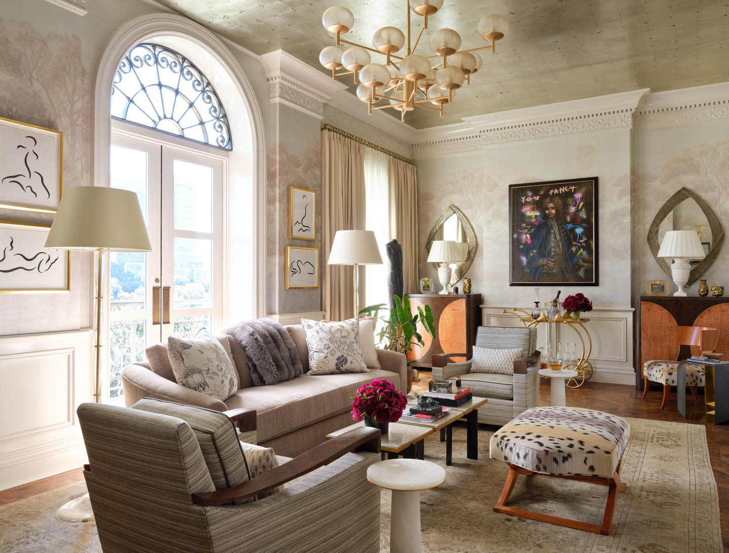 traditional meets modern salon